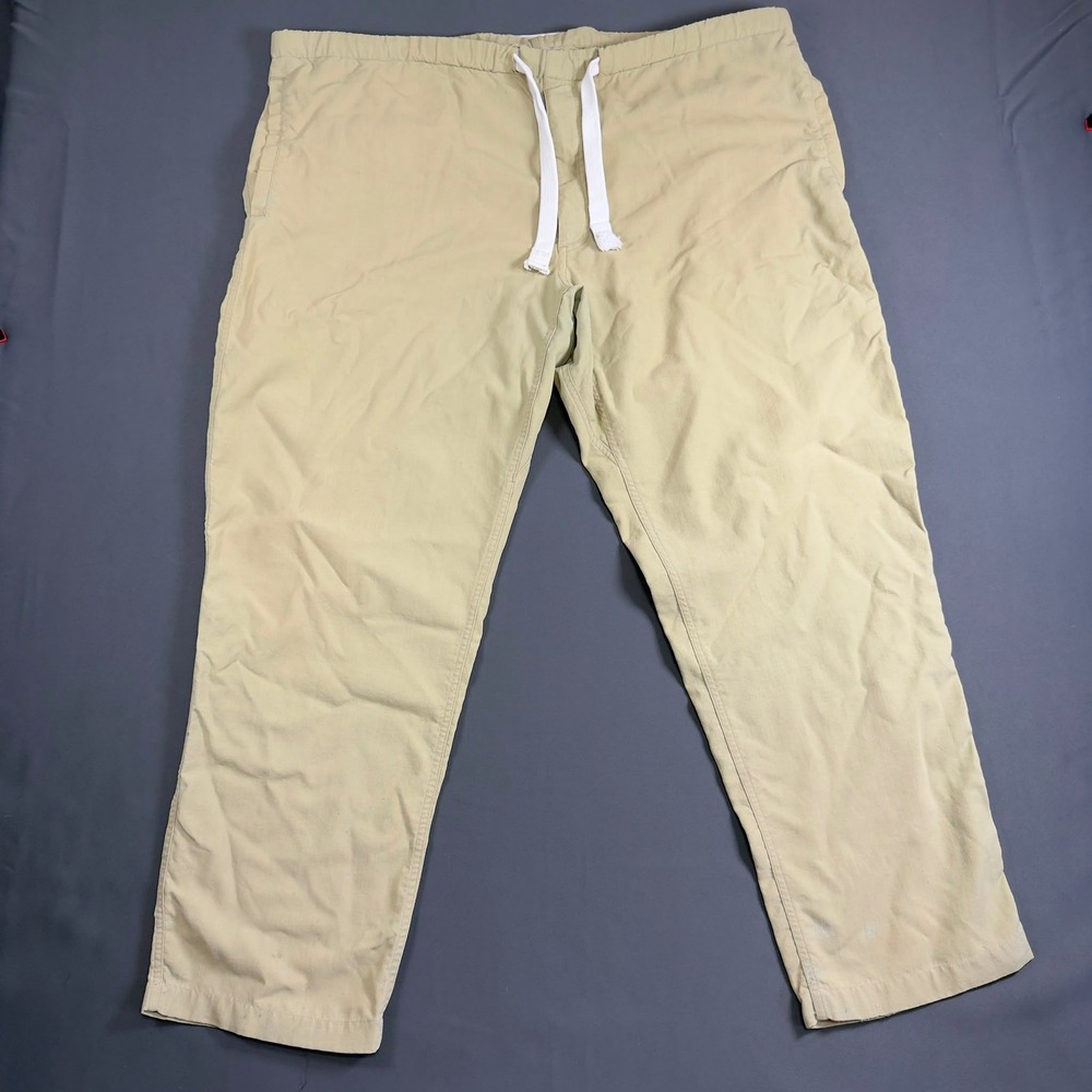 The North Face Drawstring Pants Men's Size 44 Khaki Outdoor Hiking Casual